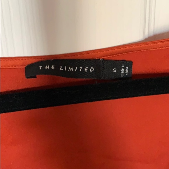 Burnt Orange Metallic Blouse with Twist - Picture 3 of 5